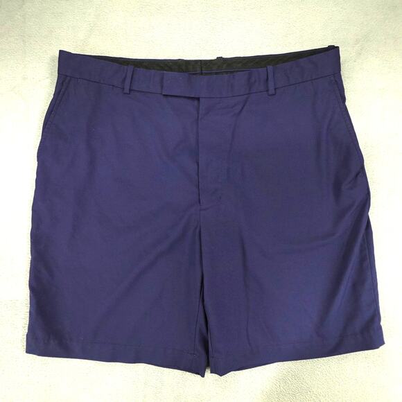 RLX Ralph Lauren Chino Golf Shorts Mens Size 38 Navy Blue 10” Inseam Flat Front - Picture 1 of 9